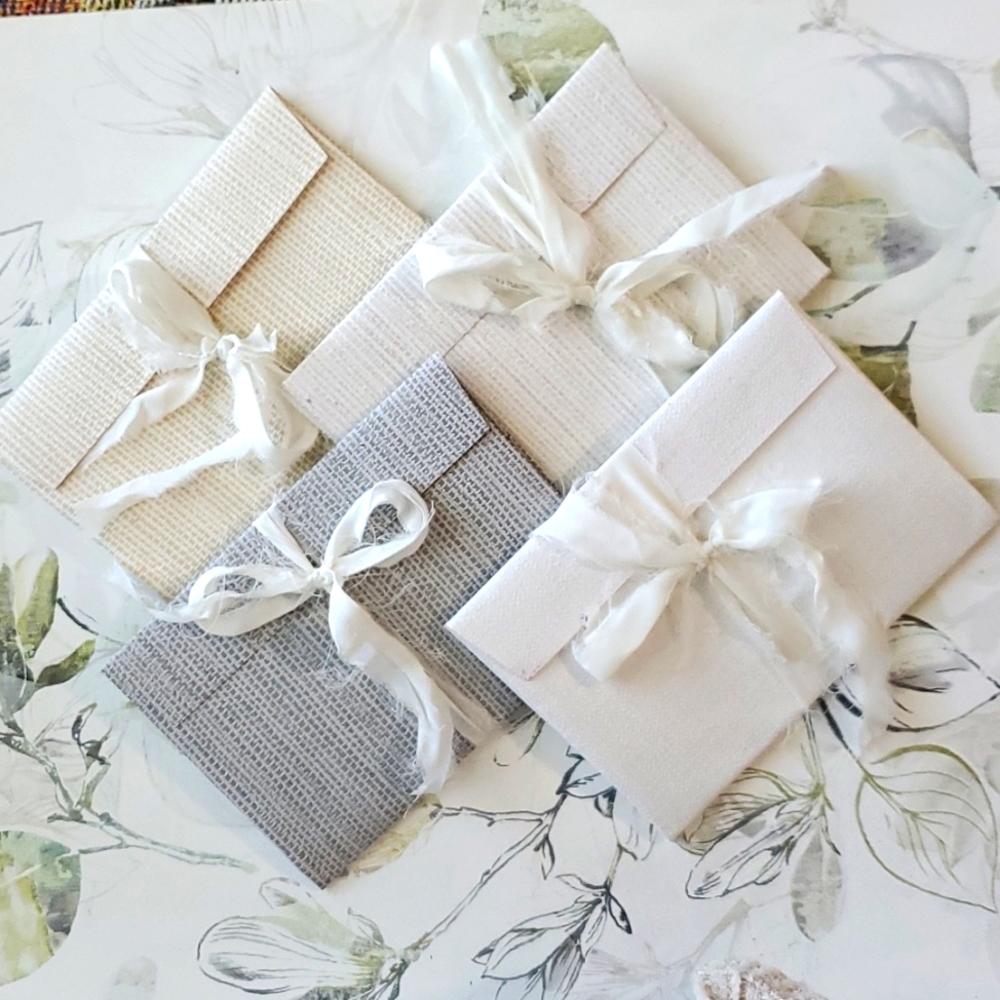 🙏 HAND CRAFTED Set of 4 wallpaper fold a note journal card envelope